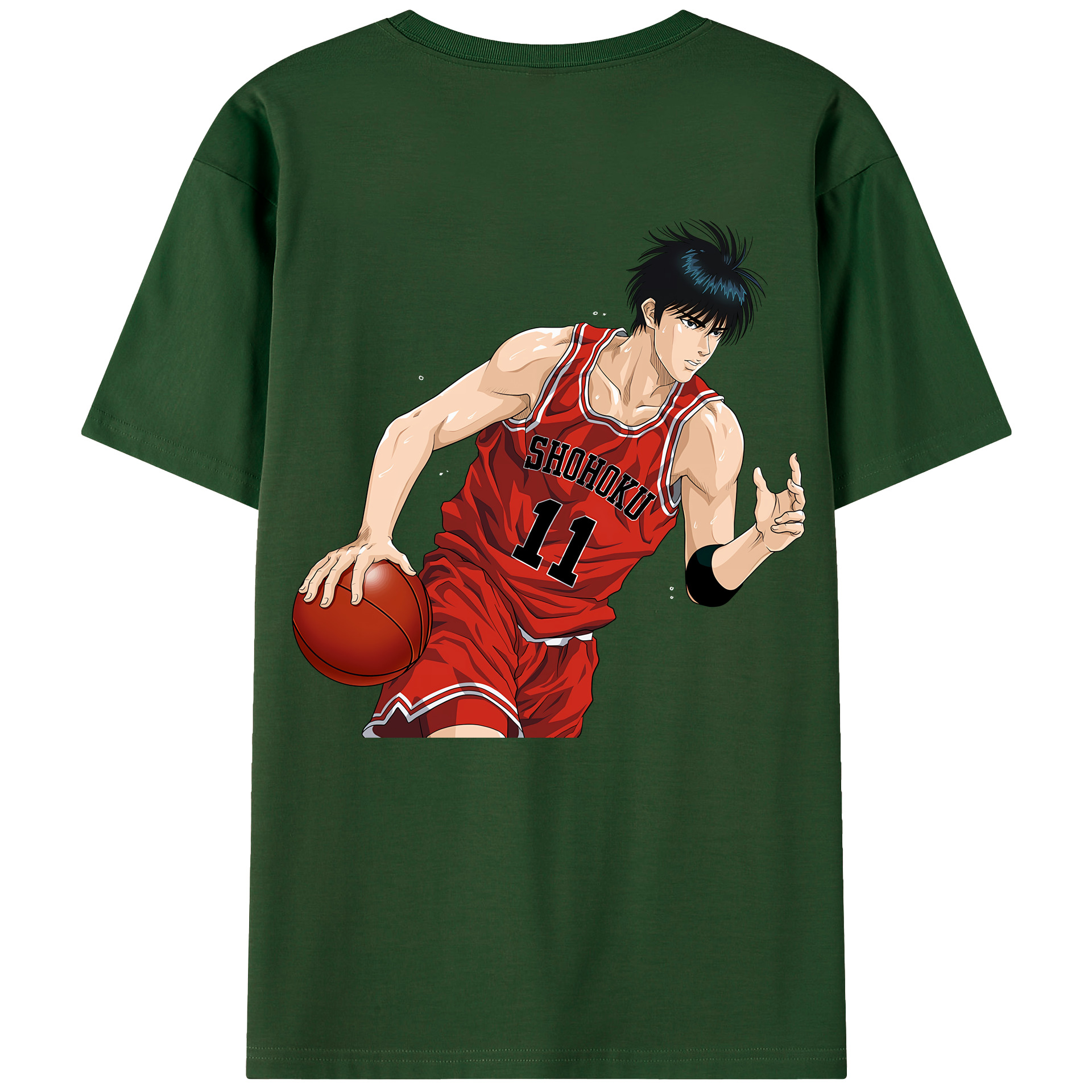 SLAM DUNK／スラムダンク 綿100％半袖Tシャツ（背面プリント）